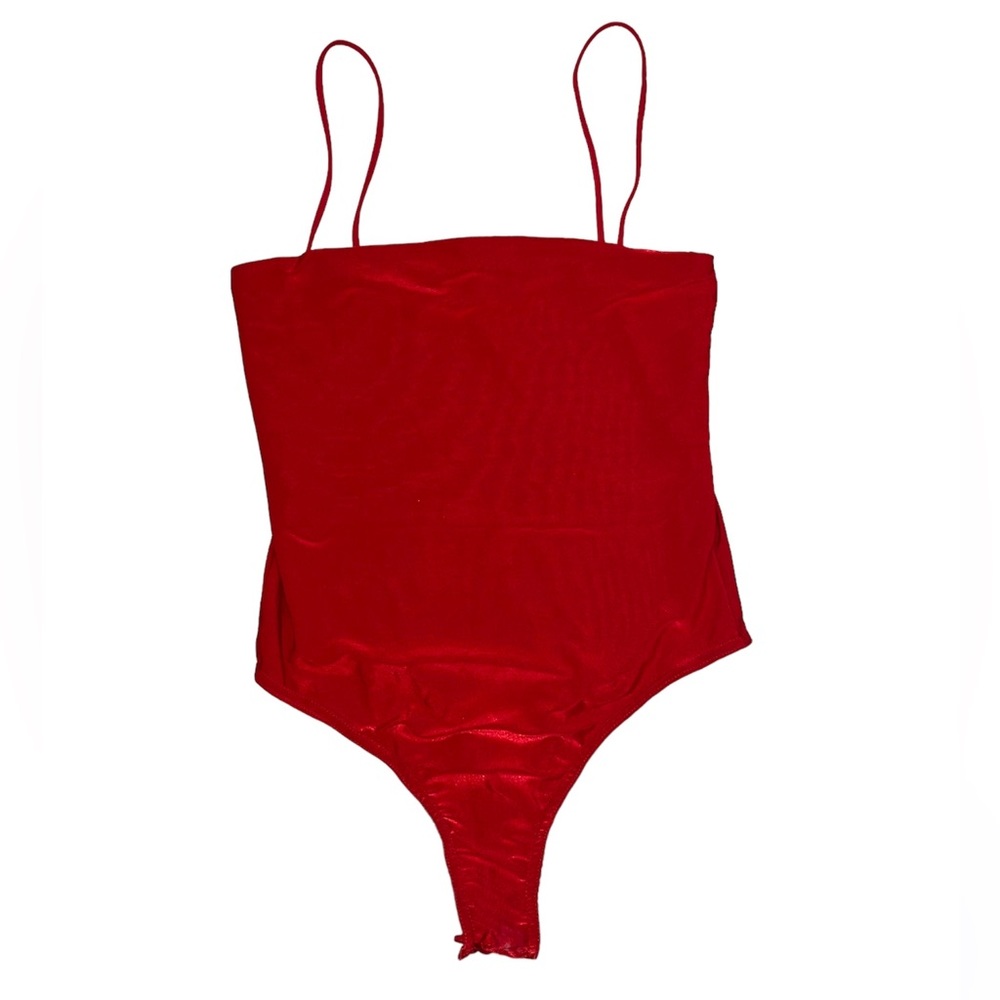 MISSGUIDED RED SLINKY BODYSUIT